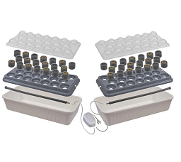 Здоровья клад Гидропонная установка "Домашняя чудо-грядка" (двойная)