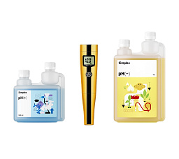 Комплект регуляторов pH Simplex® + 0.5 / - 1 л, прибор SanXin pH-метр PHB-3