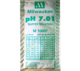 Milwaukee® pH 7.01 Калибровочный буфеpный раствор 20 мл (t*)