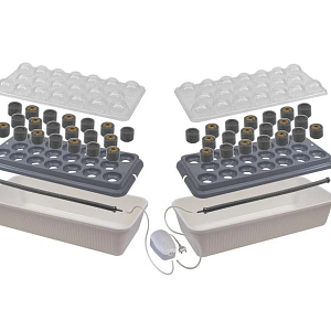 Здоровья клад Гидропонная установка "Домашняя чудо-грядка" (двойная)