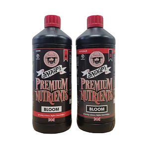 Snoop's Premium Nutrients® Удобрения для гидропоники на стадии цветения 1л (Hydro soft water)