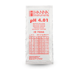 Калибровочный раствор pH 4,01 Hanna 20 мл Калибровочный раствор pH 4,01 Hanna 20 мл