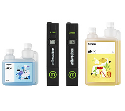 Комплект регуляторов pH Simplex® + 0.5 / - 1 л, приборы измерения pH и EC Milwaukee®
