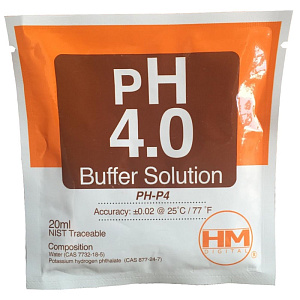 HM Digital pH 4.0 20мл Калибровочный раствор