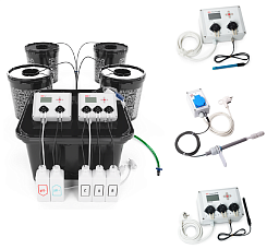АкваПот E-MODE 4 + Регулятор pH  + Регулятор EC + SensiRoom LVL