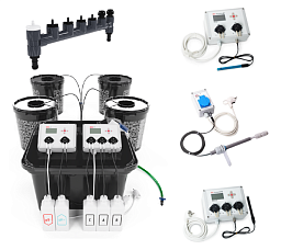 АкваПот E-MODE 4 + Регулятор pH  + Регулятор EC + SensiRoom LVL + Пробоотборник для Растворного бака