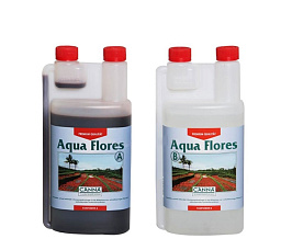 CANNA  Aqua Flores A+B 1 л Удобрения минеральные для стадии цветения для гидропонных систем реверсивного типа