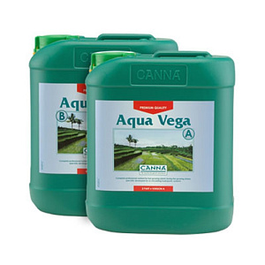 CANNA  Aqua Vega A+B 5 л Удобрения минеральные для стадии вегетации для гидропонных систем реверсивного типа