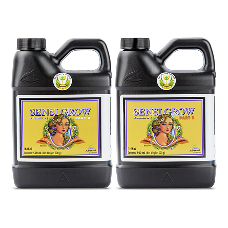 Advanced Nutrients® "рН-Перфект-Сенси Компоненты А+Б для Роста" 0,5 л Удобрение (pH-Perfect-Sensi Grow Parts A+B)