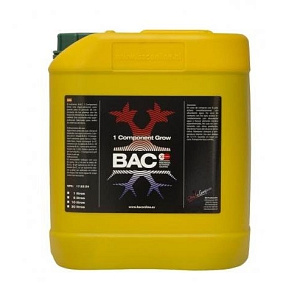 BAC 1 Component Soil Grow 5 л Удобрение минеральное для стадии вегетации для почвосмесей