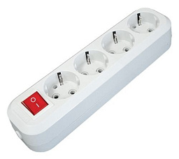 UNIVersal Колодка с выключателем (4 розетки)