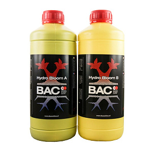 BAC Hydro Bloom A+B 1л Удобрения минеральные для стадии цветения для гидропоники BAC Hydro Bloom A+B 1л Удобрения минеральные для стадии цветения для гидропоники