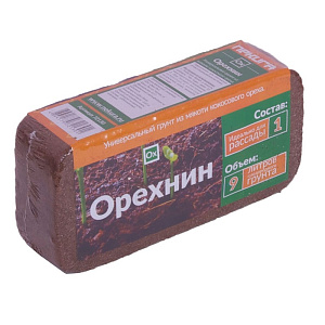 Кокосовый субстрат универсальный Орехнин 9 л
