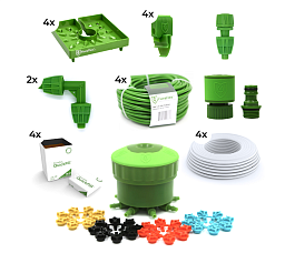 FloraFlex капельный полив на 4 растения с кокосовым субстратом, 3,6 л