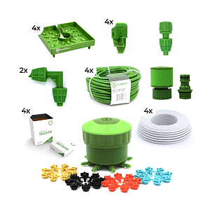 FloraFlex капельный полив на 4 растения с кокосовым субстратом, 3,6 л