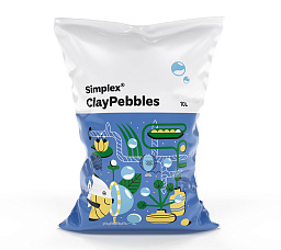 Simplex® КлэйПебблс (ClayPebbles) 10 л Керамзит фракция ⌀8-16