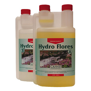 CANNA Hydro Flores A+B 1 л (hard water) Удобрения минеральные для стадии цветения для гидропоники