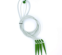 FloraFlex набор для капельного полива с 4-ходовой микротрубкой и эмиттером, 40 см