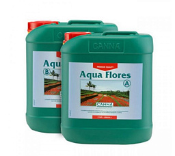 CANNA Aqua Flores A+B 5 л Удобрения минеральные для стадии цветения для гидропонных систем реверсивного типа