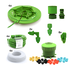 FloraFlex капельный полив на 4 растения (без горшков / крышки FloraCap Round)