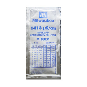Milwaukee 1413 µS/cm Калибровочный раствор (набор из 25x20 мл саше) (Распродажа)