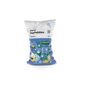 Simplex® КлэйПебблс (ClayPebbles) 50 л Керамзит фракция ⌀8-16