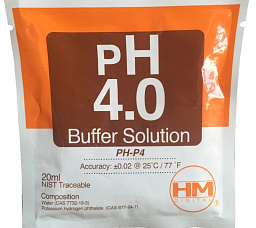 HM Digital pH 4.0 20мл Калибровочный раствор