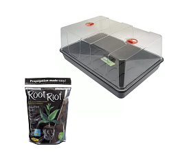 Garland XL High Dome теплица + Кубик для сеянцев Root Riot (50 шт)