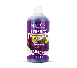 Terra Aquatica (GHE) TriPart Micro HW 1 л Удобрение минеральное для жёсткой воды Terra Aquatica (GHE) TriPart Micro HW 1 л Удобрение минеральное для жёсткой воды