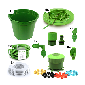 FloraFlex капельный полив на 8 растений (PotPro | 11,3 л)