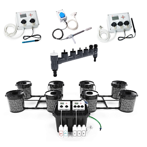 АкваПот E-MODE 8 + Регулятор pH  + Регулятор EC + SensiRoom LVL + Пробоотборник для Растворного бака