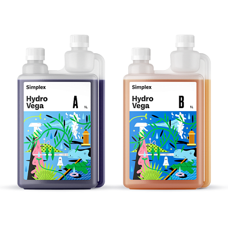 Simplex® ГидроВега А+Б (HydroVega A+B) 1 л Удобрения для гидропоники для стадии вегетации