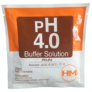 HM Digital pH 4.0 20мл Калибровочный раствор