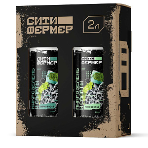 Ситифермер Микрозелень и салаты А+Б 1+1 л Набор минеральных удобрений