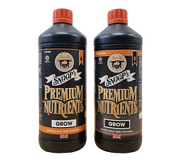 Snoop's Premium Nutrients Grow A+B Hydro (Circulating) soft water 1 л Удобрения для гидропоники Snoop's Premium Nutrients Grow A+B Hydro (Circulating) soft water 1 л Удобрения для гидропоники
