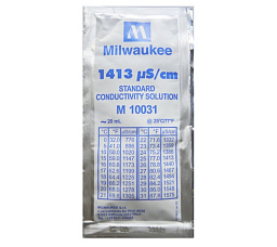 Milwaukee 1413 µS/cm Калибровочный раствор (набор из 25x20 мл саше) (Распродажа)